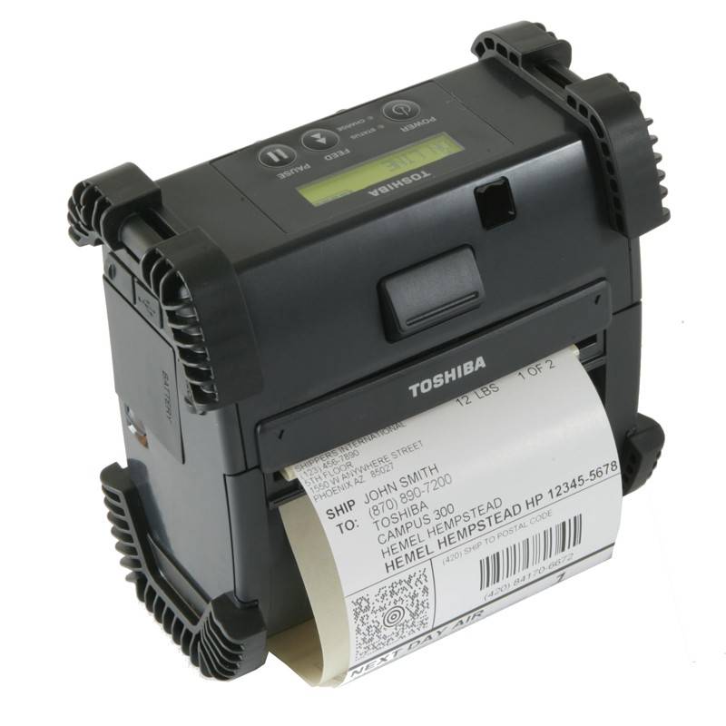 Impressora Etiquetas Portátil TOSHIBA 4&quot; Bluetooth/USB/IrDA